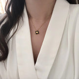 18K Acrylic Shell Clavicle Chain Necklace Summer Pendant Jewelry