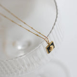 18K Acrylic Shell Clavicle Chain Necklace Summer Pendant Jewelry