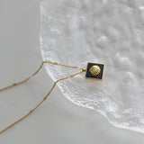 18K Acrylic Shell Clavicle Chain Necklace Summer Pendant Jewelry