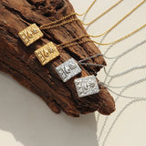 18K Egyptian Totem Hand Sun Pendant Zircon Necklace