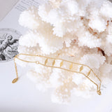 18K Bohemian Vintage Sequin Bracelet Personalized Hollow Diamond Shape Bracelet