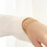 18K Bohemian Vintage Sequin Bracelet Personalized Hollow Diamond Shape Bracelet