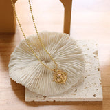 Retro Sunflower Bead Choker Necklace Punk Collar Statement Jewelry
