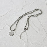 18K Double Chain Necklace Queen Beads Chain Necklace For Women