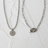 18K Double Chain Necklace Queen Beads Chain Necklace For Women