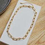 18K Double Layered Fringed Sweater Chain Necklace