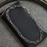 18K Double Layered Fringed Sweater Chain Necklace