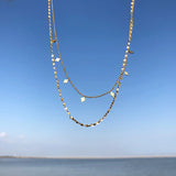 Boho Petal Sequins Choker Necklace for Women