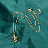 18K Elizabeth Enamel Necklace Pendants for Women