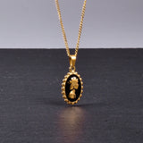 18K Elizabeth Enamel Necklace Pendants for Women