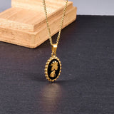 18K Elizabeth Enamel Necklace Pendants for Women