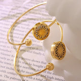 Chrysanthemum Elastic Wrap Bracelet Bangles Daisy Cuff Bracelet