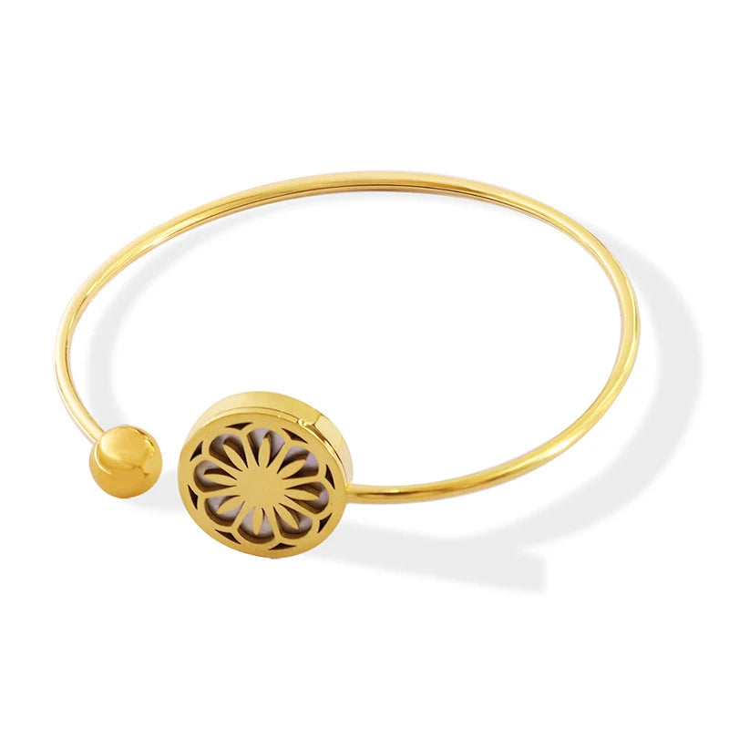 Chrysanthemum Elastic Wrap Bracelet Bangles Daisy Cuff Bracelet