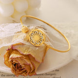 Chrysanthemum Elastic Wrap Bracelet Bangles Daisy Cuff Bracelet