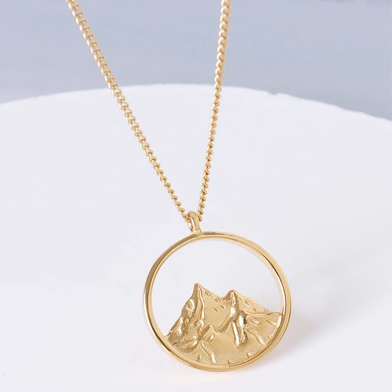18K Couple Necklace Eachother Clavicle Chain Pendant Valentine's Gift