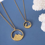 18K Couple Necklace Eachother Clavicle Chain Pendant Valentine's Gift