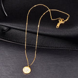 18K Flower Pendant Necklace Shell Clavicle Chain for Jewelry Gift