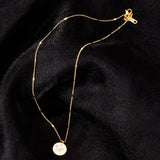 18K Flower Pendant Necklace Shell Clavicle Chain for Jewelry Gift