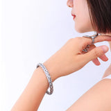 18K Hand-Woven Open Bracelet Bangle Light Personality Bracelet