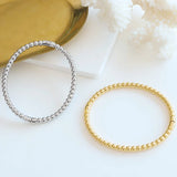 18K Lucky Bead Bangle Bracelet for Her