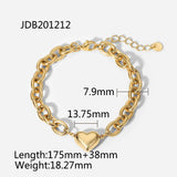 18K Retro O-Chain Necklace Angel Wings Heart Bracelet