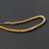18K Chain & Silicone Bracelet, Adjustable Women's Jewelry