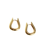 18K Geometric Stud Earrings Retro Drop Jewelry Women Gift
