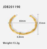 18K Vintage Zircon Bangle Bracelet Wrap Jewelry Gift