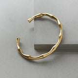 18K Retro Bamboo Bracelet Adjustable Bangle Jewelry Female Gift