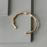 18K Retro Bamboo Bracelet Adjustable Bangle Jewelry Female Gift