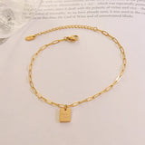 18K Sexy Good Luck Anklet Summer Chain Anklets For Girls Beach Barefoot Chain