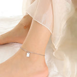 18K Sexy Good Luck Anklet Summer Chain Anklets For Girls Beach Barefoot Chain