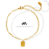 18K Sexy Good Luck Anklet Summer Chain Anklets For Girls Beach Barefoot Chain