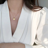 18K Freshwater Pearl Leaf Pendant Necklace for Women