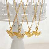 Ginkgo Leaf Clavicle Chain Necklace Zircon Pendant Jewelry