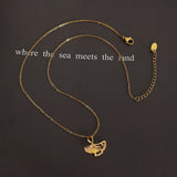 Ginkgo Leaf Clavicle Chain Necklace Zircon Pendant Jewelry