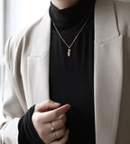 18K Clavicle Necklace Pendant Personality Collar Statement Necklace
