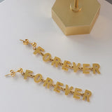 18K Alphabet Eternal Necklace Pendant Name Necklace For Women