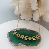 18K Alphabet Eternal Necklace Pendant Name Necklace For Women