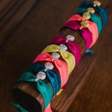 18K Light Ribbon Coin Lion Wrap Bracelet