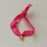 18K Light Ribbon Coin Lion Wrap Bracelet
