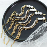18K Pearl Zircon Double Wrap Bracelet Bangle