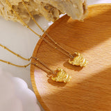 18K Zodiac Calf Clavicle Necklace Cow Pendant - Family Gift