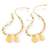 18K Light Good Lucky Chain Bracelet Geometric Jewelry
