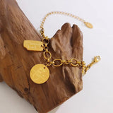 18K Light Good Lucky Chain Bracelet Geometric Jewelry