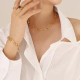 18K Light Infinite Love Necklace Bracelet Set