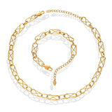 18K Light Infinite Love Necklace Bracelet Set