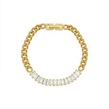 18K Retro Pearl Set Buckle Bracelet
