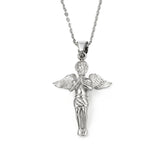 18K Light Prayer Angel Boy Clavicle Necklace Pendant Amulet Pendant