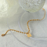 18K Light Queen Avatar Bracelet Round Bead Love Chain Bangle